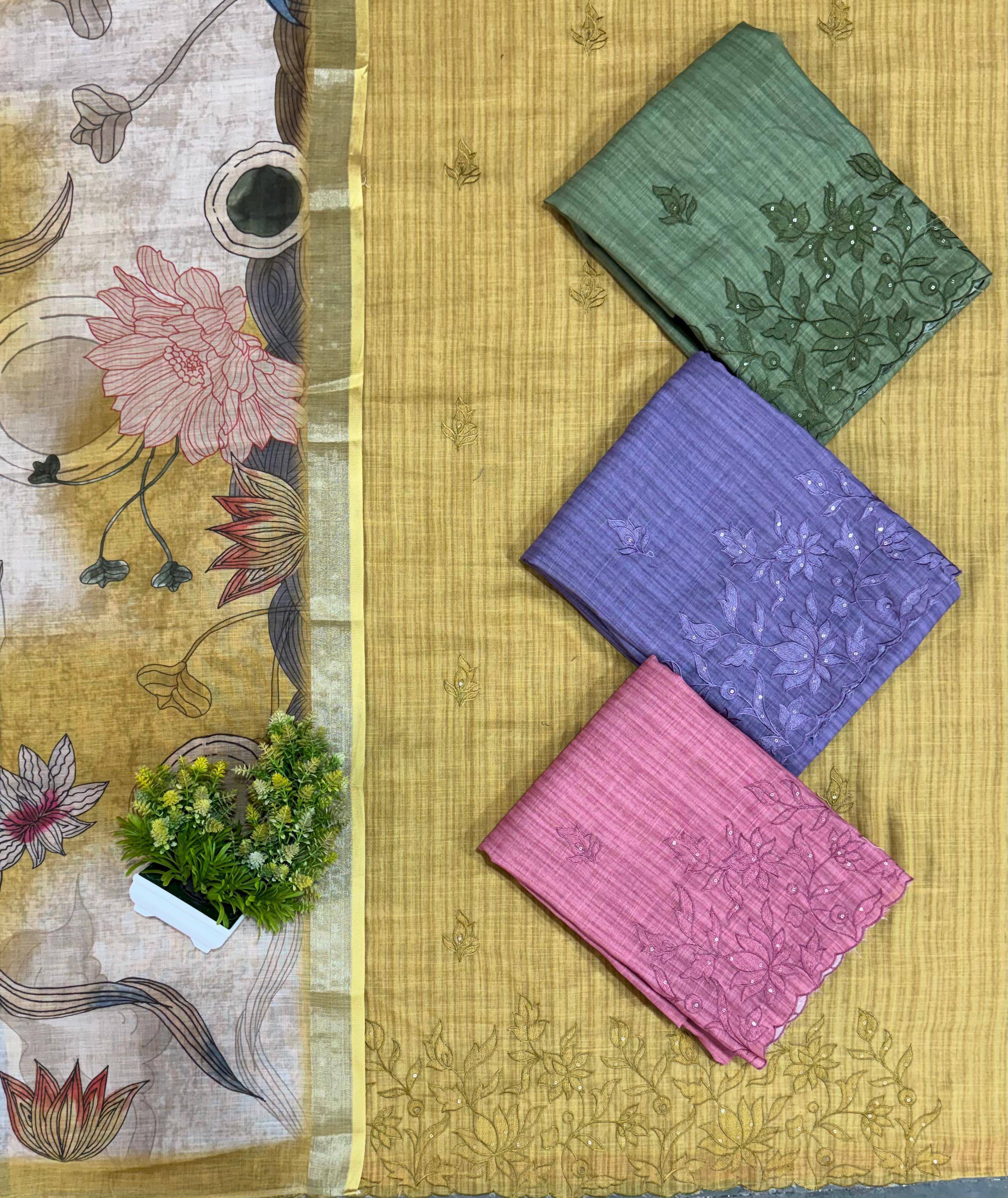 Linen Series By Shurooq Stylish Beautiful Colourful Linen Dresses At Wholesale Price